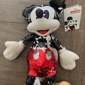 Reverse Sequin Mickey Mouse Plush